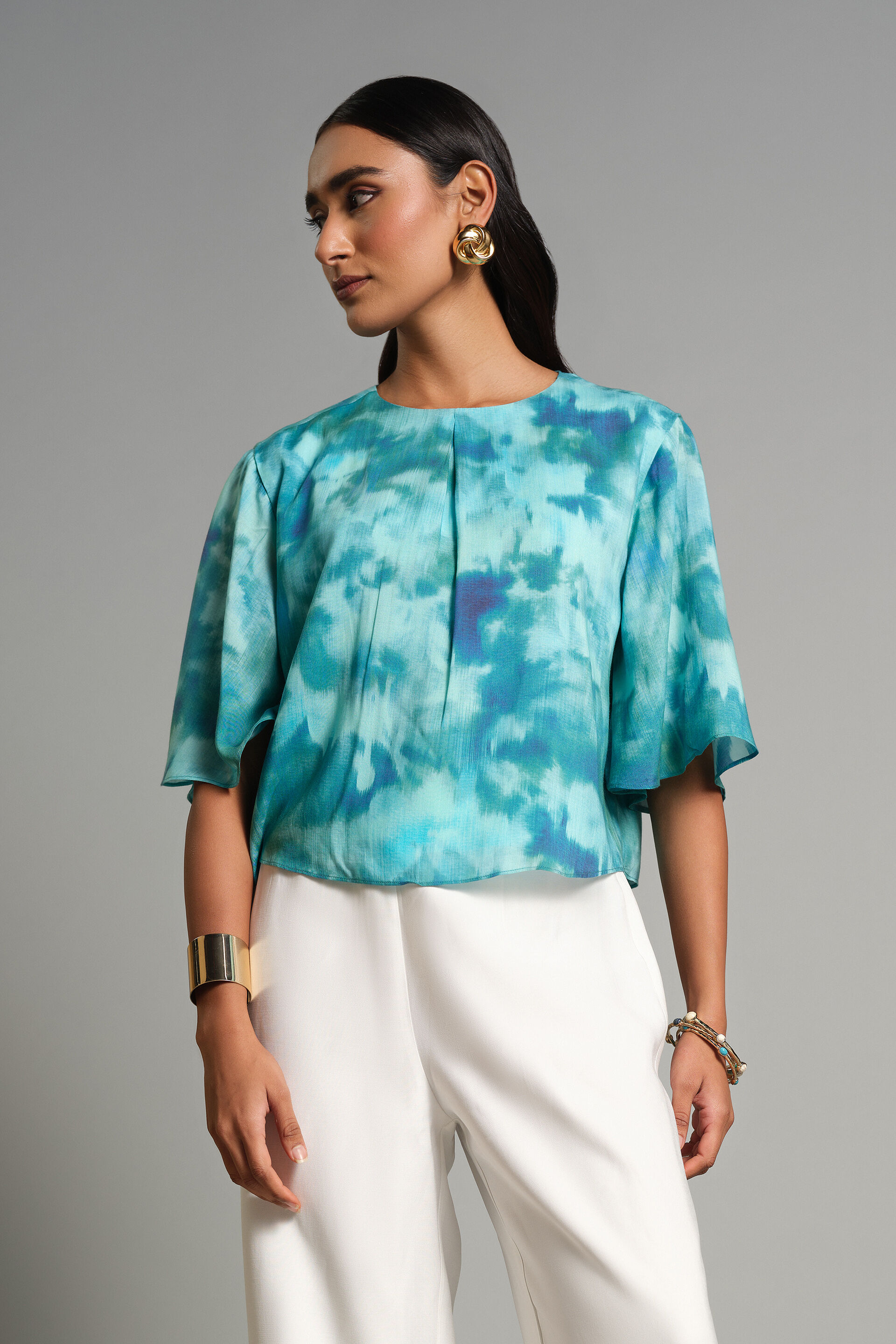 Blue Rhythm Top, Blue, image 1